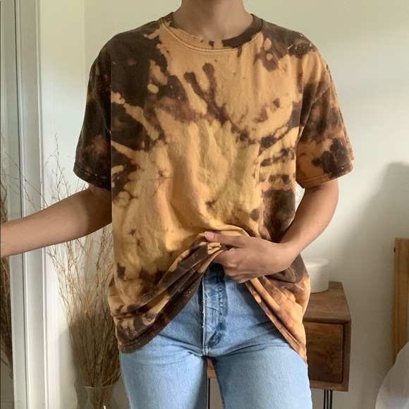 Brown bleached shirt Clearance